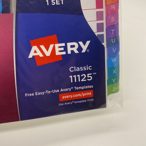 NWT Avery A-Z Customizable Table of Contents Dividers 8 1/2 x 11” - Picture 7 of 7